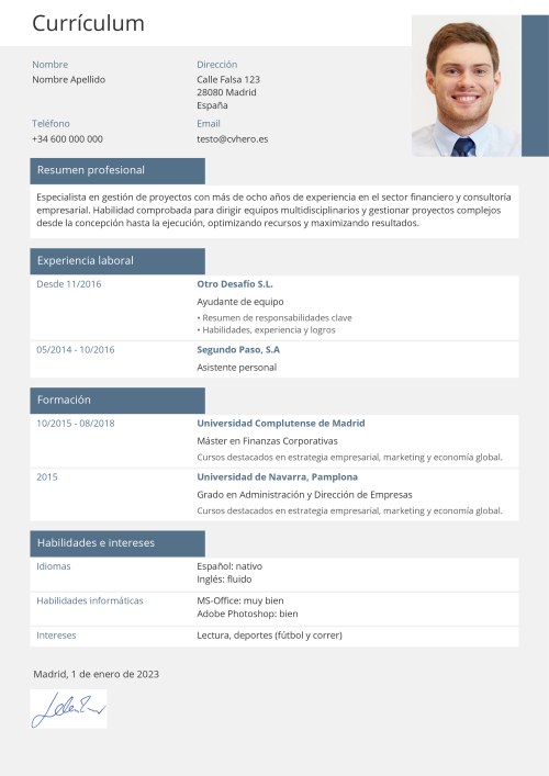 Ejemplo para Online Job application